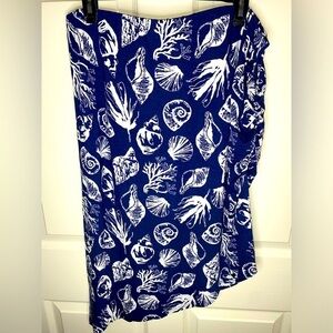 Venus Navy Blue Seashell Skirt XL | Swim Sarong, Mermaidcore, Beach Vibes
